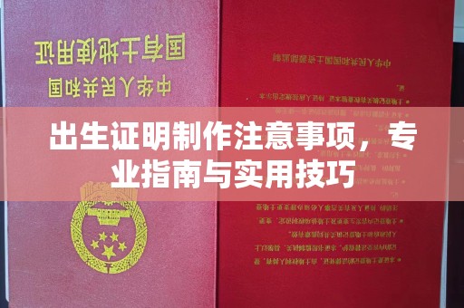 金昌出生证明制作注意事项，专业指南与实用技巧