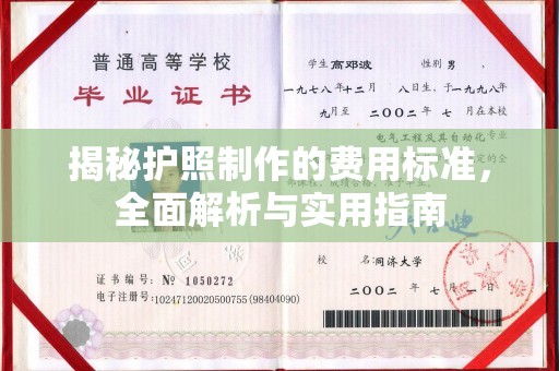 金昌揭秘护照制作的费用标准，全面解析与实用指南