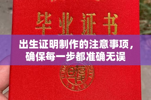 金昌出生证明制作的注意事项，确保每一步都准确无误